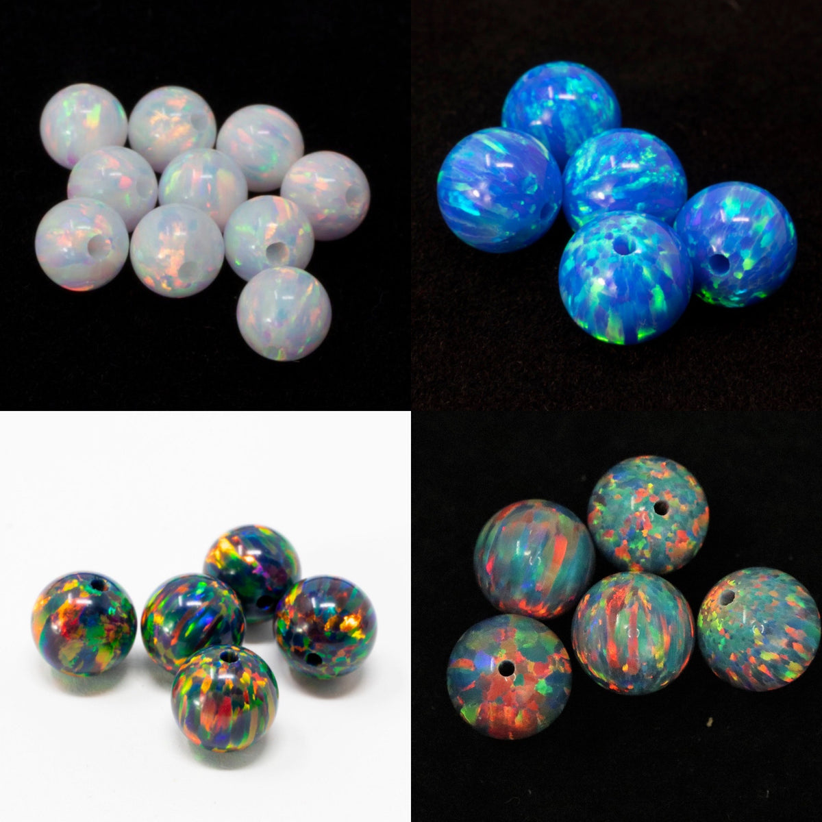 SYNTHETIC LAB CREATED OPAL WHITE 12mm SNOWFLAKE BEADS CHARM WP02780