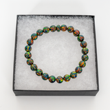 Black Fire Opal Beaded Bracelet - New Design