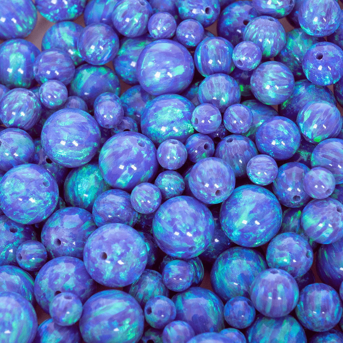 Blue 2025 opal beads