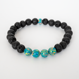 Jade Opal & Lava Stone Beaded Bracelet - New Design