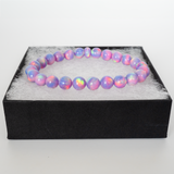 Lilac Galaxy Opalescence Beaded Bracelet - New Design