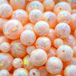 Peach Fuzz Opal Craft Beads
