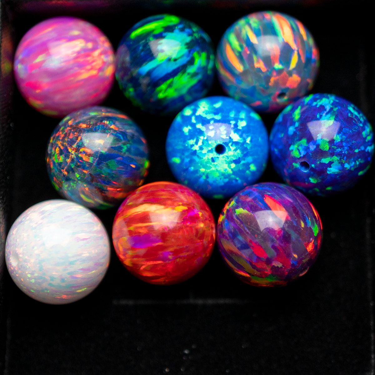 Synthetic opal best sale beads