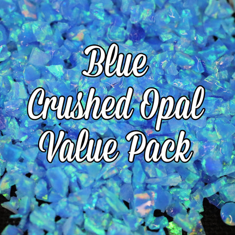 All Blue Crushed Opal Value Pack - 9 Grams Total