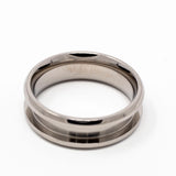 Titanium Ring Blank 6mm Wide 3mm Channel