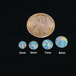 Moonstone Opal Stud Earrings