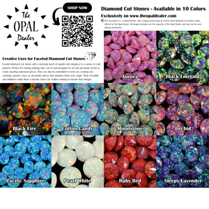 Opal Diamond Cut Stone Color Chart