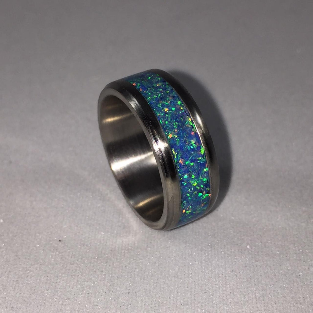 How to Make a Titanium Engagement Ring with Crushed Opal Inlay