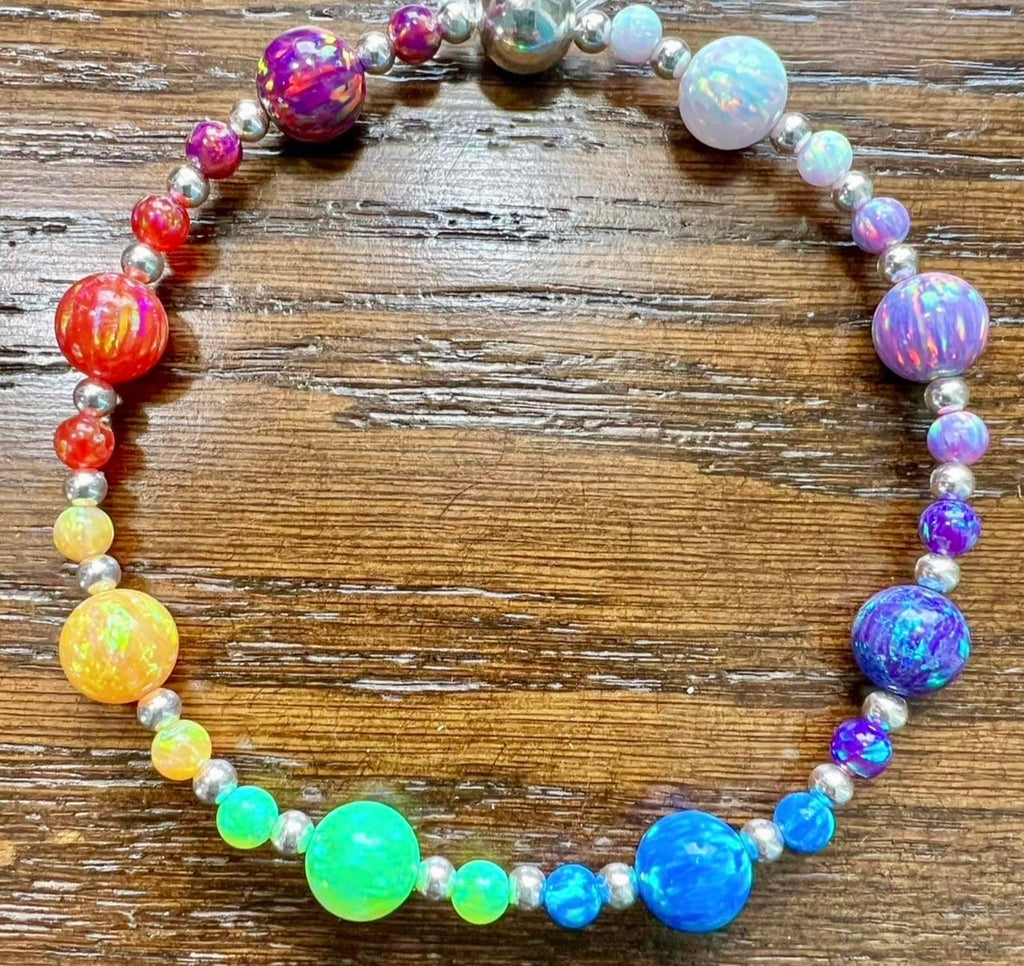 How to Make a Rainbow Opal Bracelet