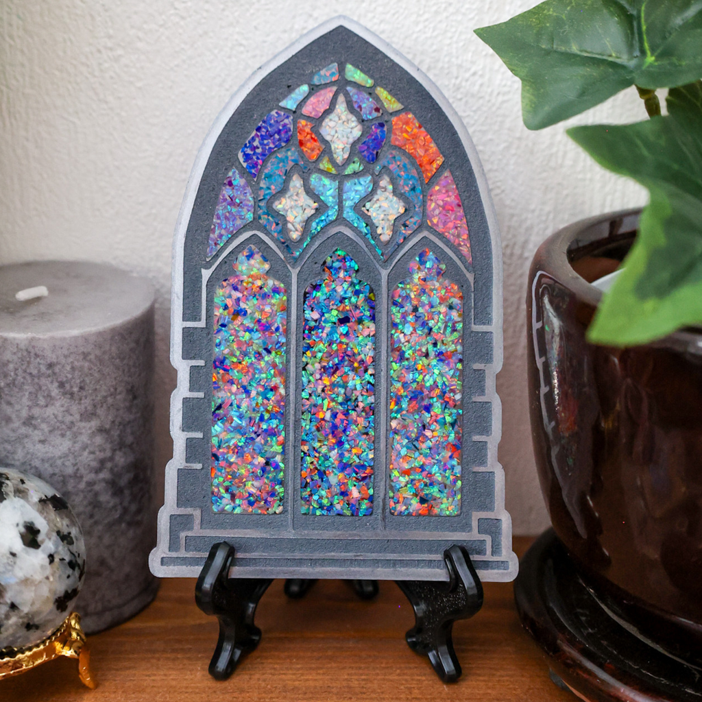 How to Make Crushed Opal Resin Art