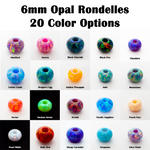 6mm Opal Rondelles