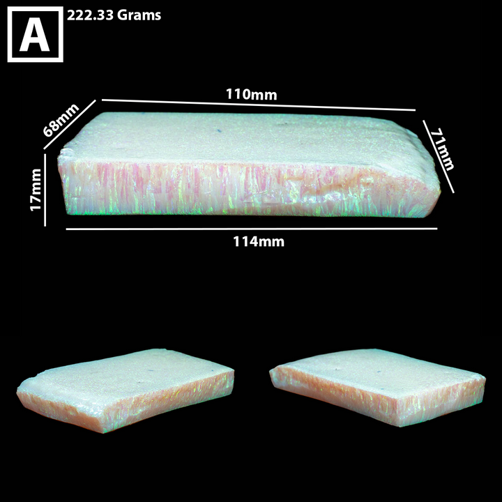 Glacier Lab-Grown Opal Rough | White Base & Blue-Green Fire – The Opal ...