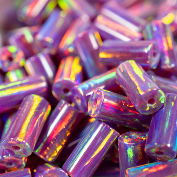 Amethyst Opal Tube Beads