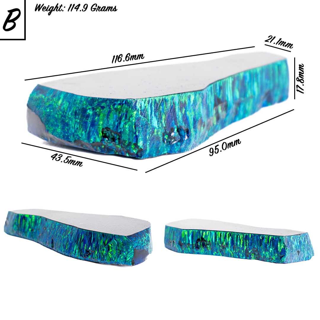 Black Emerald Astral Opal Rough Stack | Synthetic Polymer Impregnated Opal Bulk Slab | The Opal Dealer