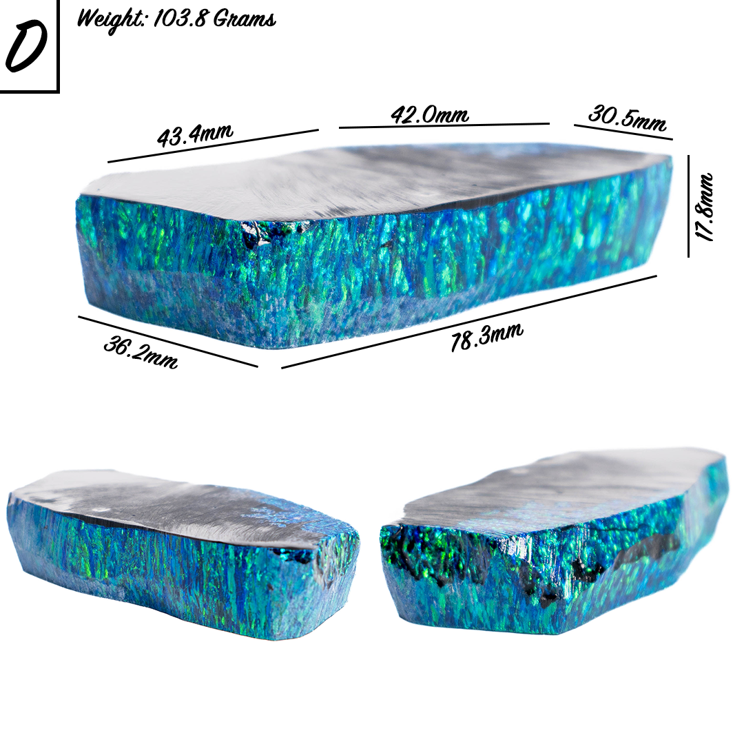 Black Emerald Astral Opal Rough Stack | Synthetic Polymer Impregnated Opal Bulk Slab | The Opal Dealer