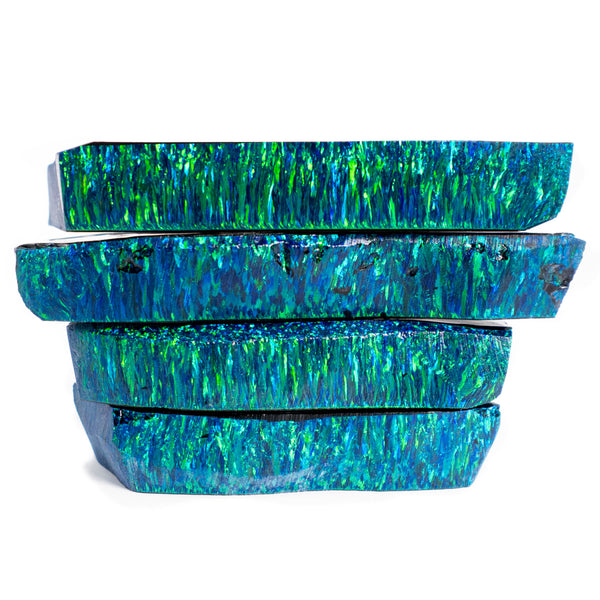 Black Emerald Astral Opal Rough Stack | Synthetic Polymer Impregnated Opal Bulk Slabs | The Opal Dealer