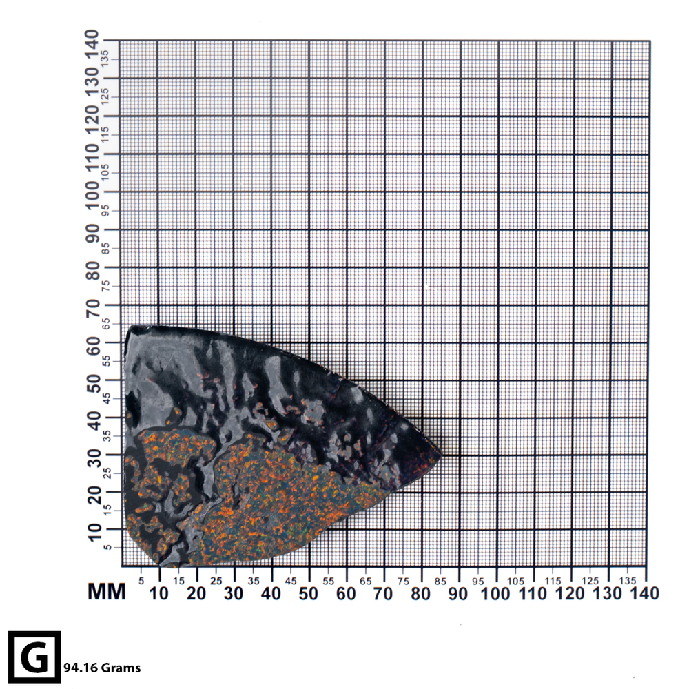 Black Fire Synthetic Opal Rough | Astral Opal™ Lab-Created
