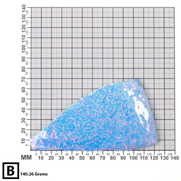 Blizzard Blue Astral Opal™ Rough | Pastel Blue Lab-Grown Opal Fire ...