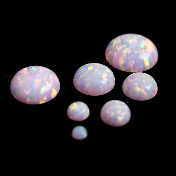 Cherry Blossom Opal Round Cabochon
