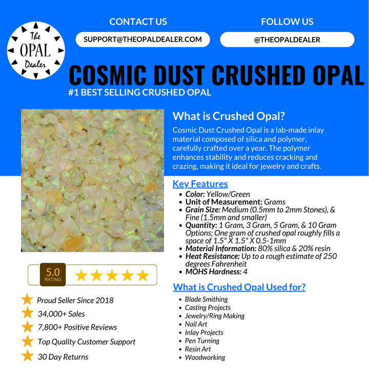 Cosmic Dust Crushed Opal - The Opal Dealer