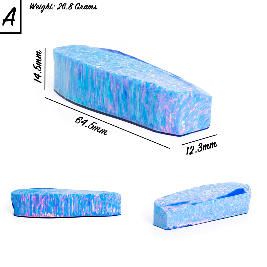 Cotton Candy Blue & Pink Synthetic Astral Opal - Lab-Created Polymer Impregnated Opal | The Opal Dealer