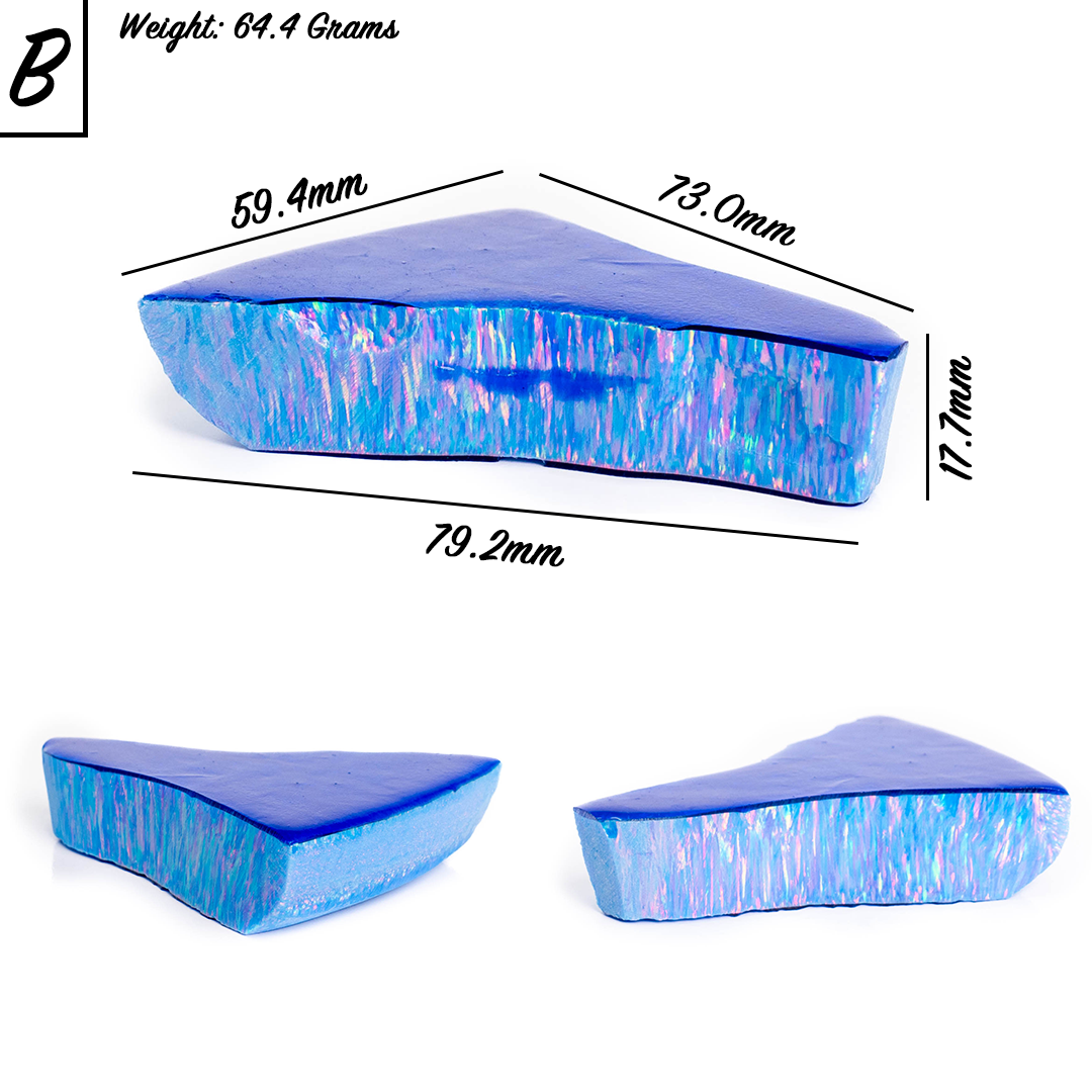 Cotton Candy Blue & Pink Synthetic Astral Opal - Lab-Created Polymer Impregnated Opal | The Opal Dealer