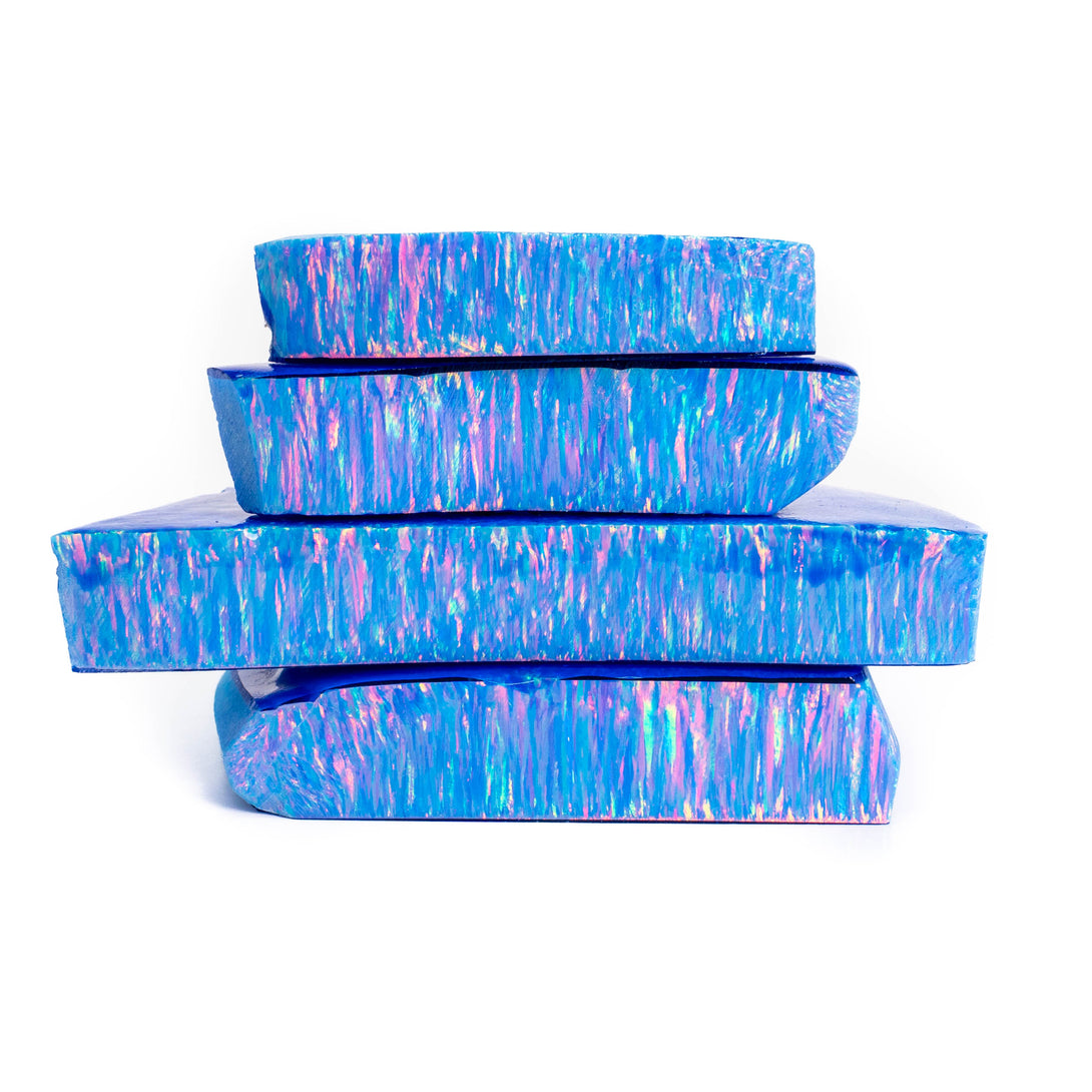 Cotton Candy Blue & Pink Synthetic Astral Opal - Lab-Created Polymer Impregnated Opal | The Opal Dealer
