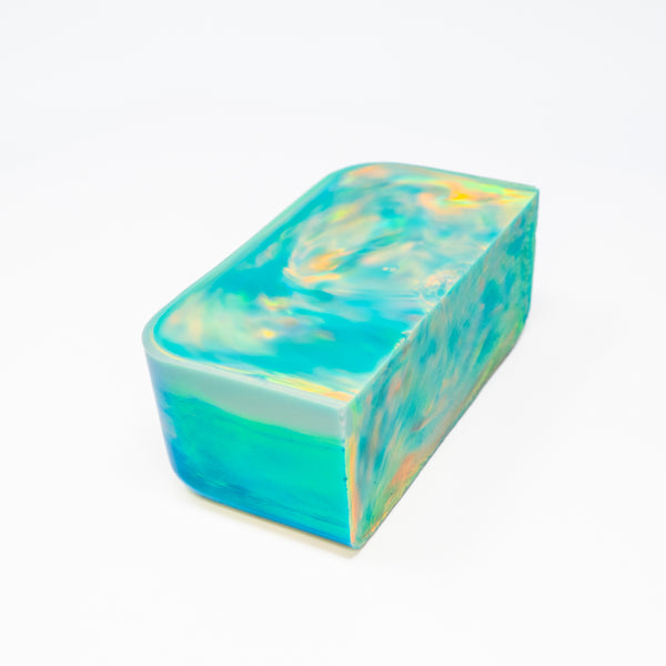 Teal Rainbow Nebula Opal™ Rough Block
