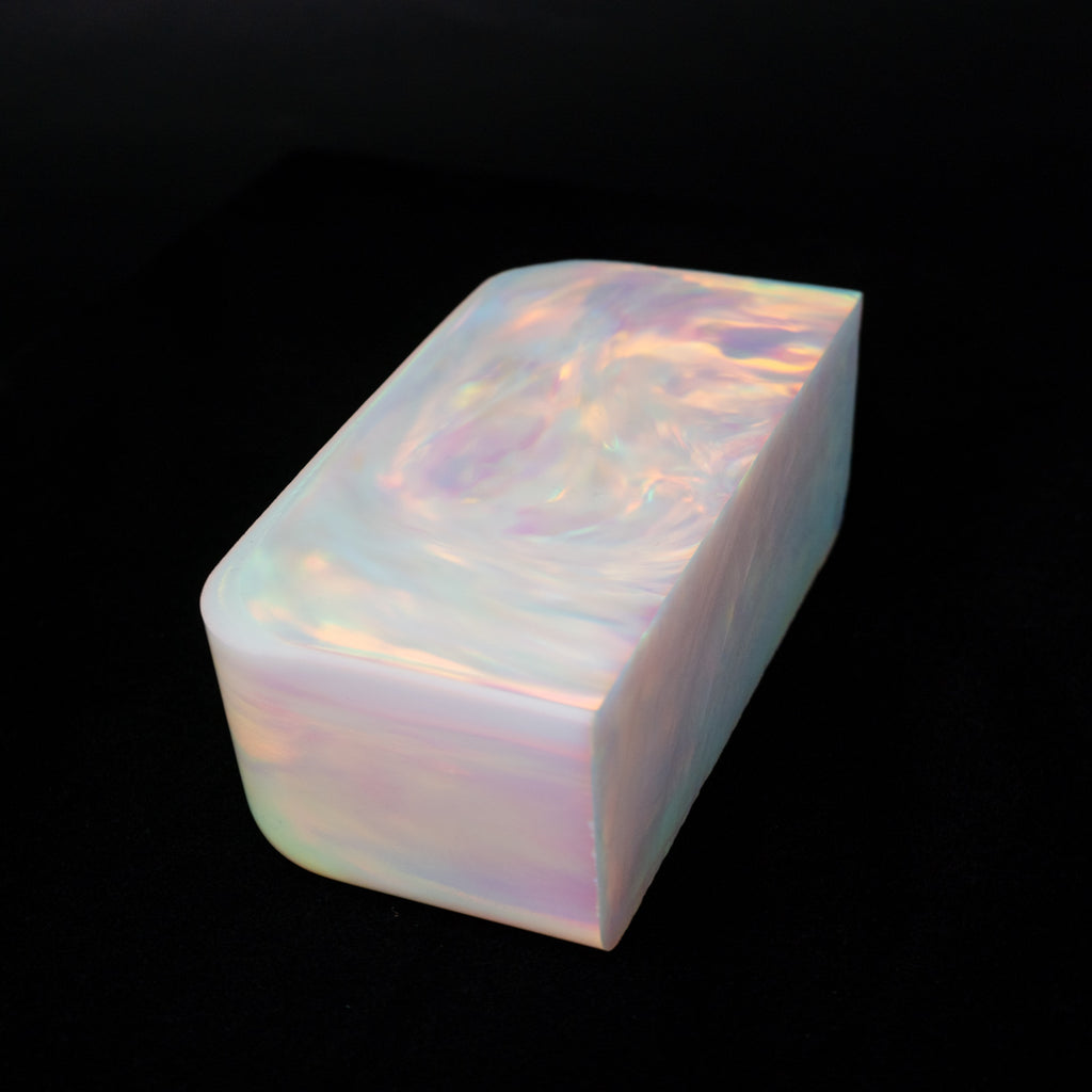 White Rainbow Nebula Opal™ Rough Block