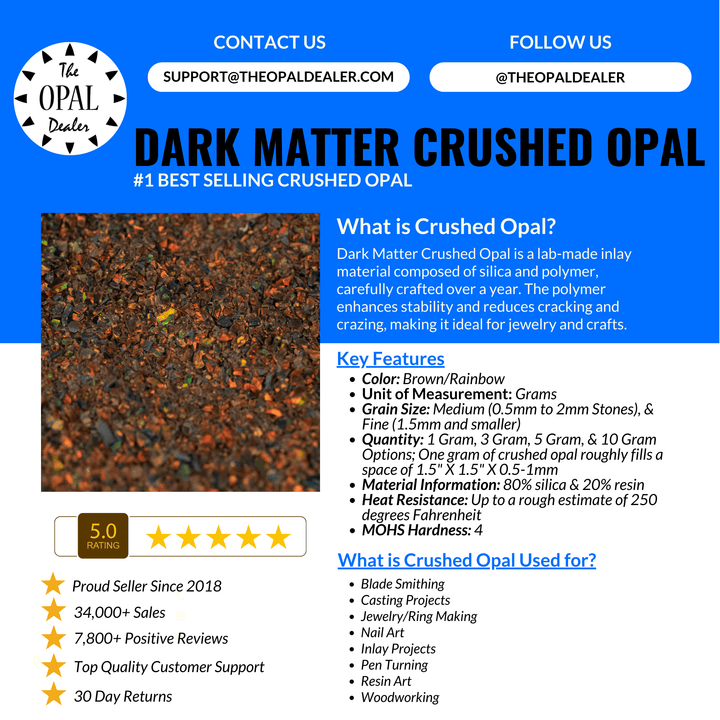 Dark Matter Crushed Opal - The Opal Dealer