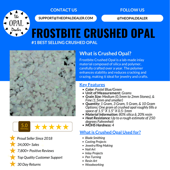 Frostbite Crushed Opal - The Opal Dealer