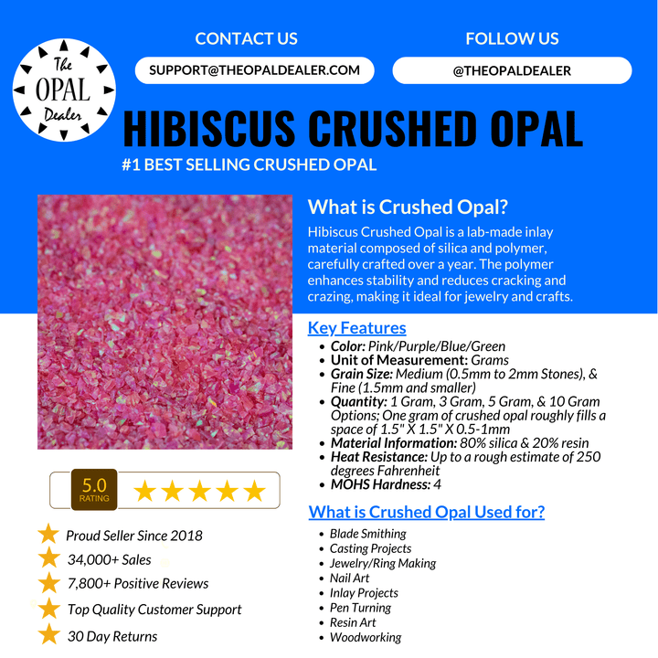 Hibiscus Crushed Opal - The Opal Dealer