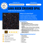 Lava Rock Crushed Opal