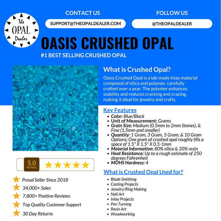 Oasis Crushed Opal - The Opal Dealer