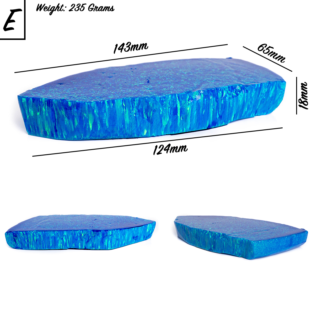 Pacific Sapphire Blue Synthetic Astral Opal - Lab-Created Polymer Impregnated Opal | The Opal Dealer