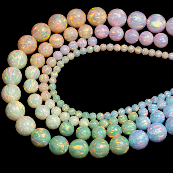 Pastel Rainbow Astral Opal™ Round Beads Value Bundle