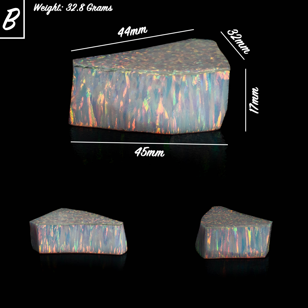 Pearl White Synthetic Astral Opal - Lab-Created Polymer Impregnated Opal | The Opal Dealer