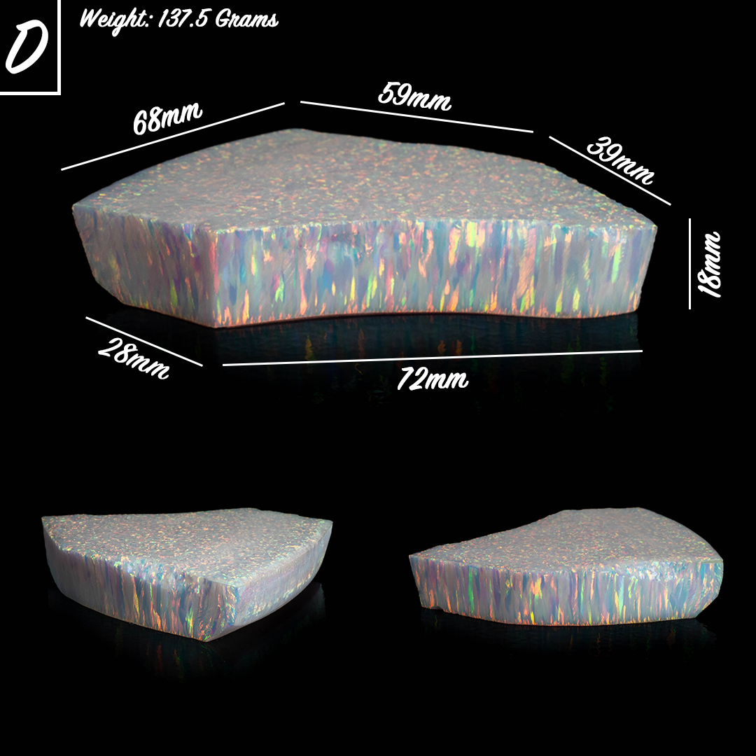 Pearl White Synthetic Astral Opal - Lab-Created Polymer Impregnated Opal | The Opal Dealer