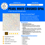 Pearl White Crushed Opal
