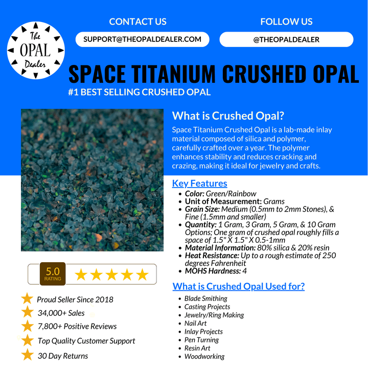 Space Titanium Crushed Opal - The Opal Dealer