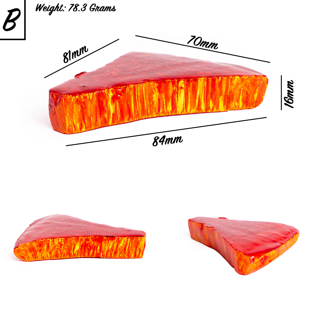 Tangerine Orange Synthetic Astral Opal - Lab-Created Polymer Impregnated Opal | The Opal Dealer