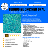 Turquoise Crushed Opal