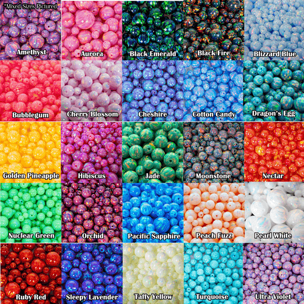 Opal Bead Variety Pack - Pick Your Own Pack of 4mm Opal Beads - The Opal Dealer