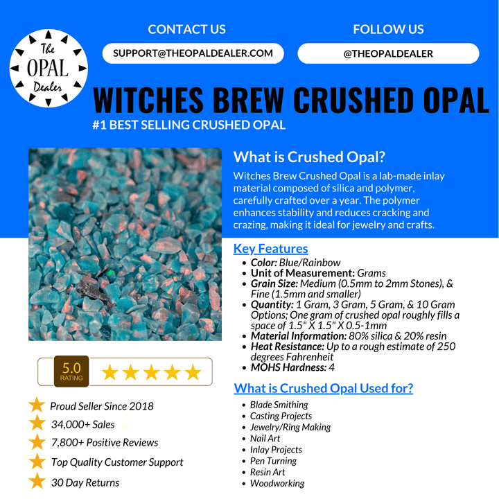 Witches Brew Crushed Opal - The Opal Dealer