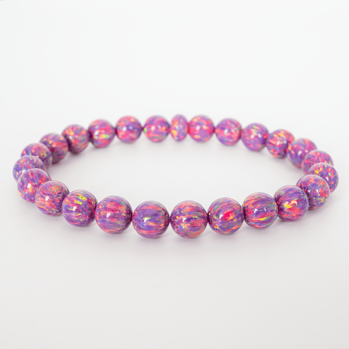 Amethyst Opal Beaded Bracelet - The Opal Dealer