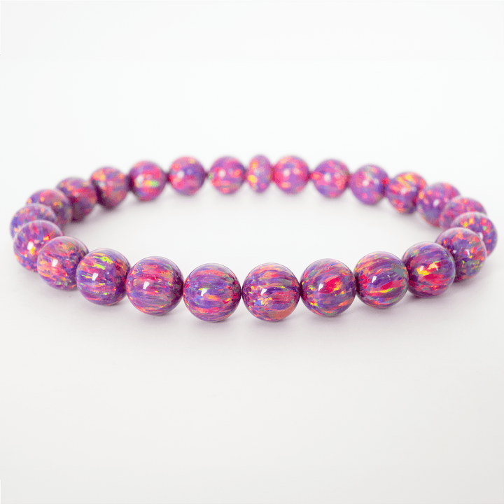 Amethyst Opal Beaded Bracelet - The Opal Dealer