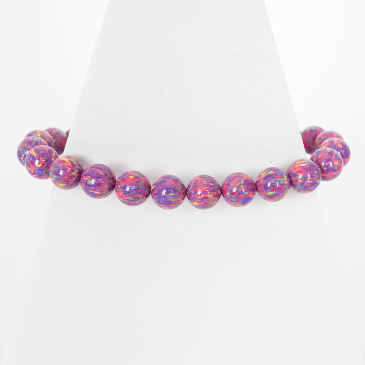 Amethyst Opal Beaded Bracelet - The Opal Dealer