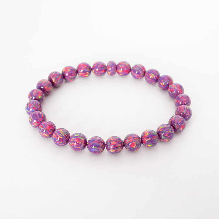 Amethyst Opal Beaded Bracelet - The Opal Dealer