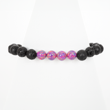 Amethyst Opal & Lava Stone Beaded Bracelet - New Design