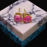 Aurora Opal Stud Earrings